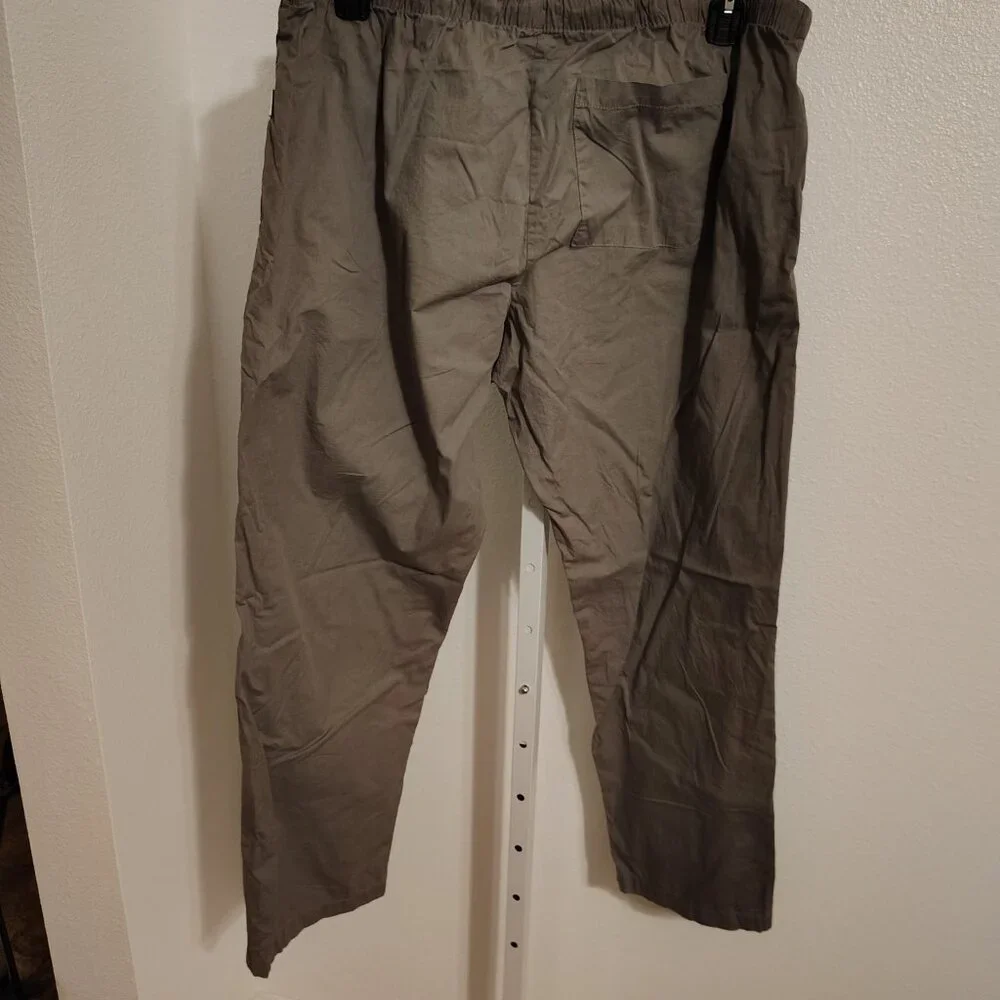 Onia Men's Drawstring Cotton Pants Size XXL Gray